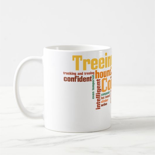 Treeing WandererCoonhound Kaffeetasse (Links)