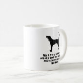 Treeing WandererCoonhound Kaffeetasse (VorderseiteRechts)