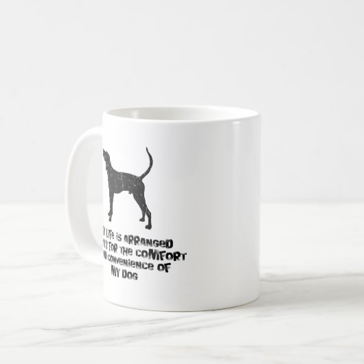 Treeing WandererCoonhound Kaffeetasse (Vorderseite Links)