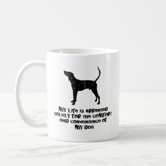 Treeing WandererCoonhound Kaffeetasse (Links)