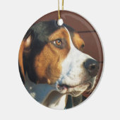 Treeing WandererCoonhound Keramikornament (Links)