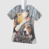 Treeing WandererCoonhound Ornament (Vorderseite)