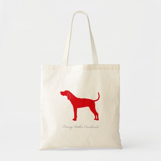 Treeing Wanderercoonhound-Taschen-Tasche (rot) Tragetasche (Vorne)