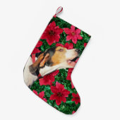 Treeing Wanderercoonhound-WeihnachtsStrumpf Kleiner Weihnachtsstrumpf (Vorderansicht (hängend))