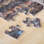 Treeing Wanderercoonhounds-Jagd Puzzle (Seite)