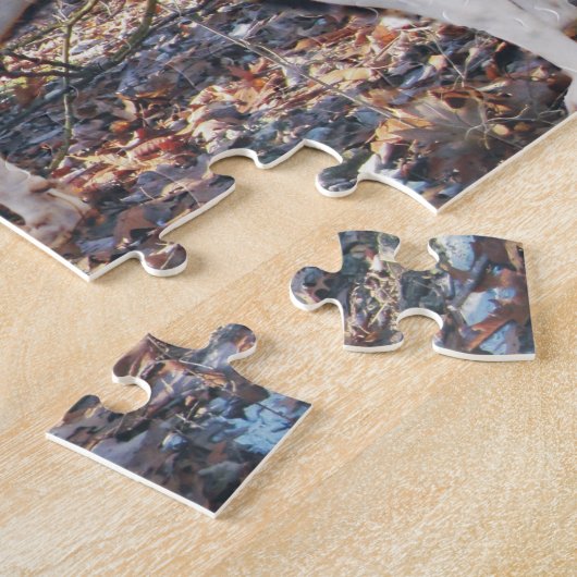 Treeing Wanderercoonhounds-Jagd Puzzle (Seite)