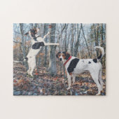 Treeing Wanderercoonhounds-Jagd Puzzle (Horizontal)