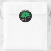 Treejected Disc Golf Fliegende Scheibe Runder Aufkleber (Tasche)