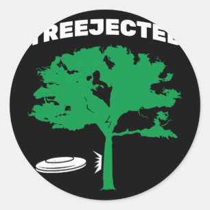 Treejected Disc Golf Fliegende Scheibe Runder Aufkleber