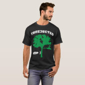 Treejected Disc Golf Fliegende Scheibe T-Shirt (Vorne ganz)