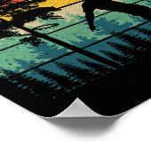 Treejected Lustige Disc Golf Scheiben treffen dumm Poster (Ecke)