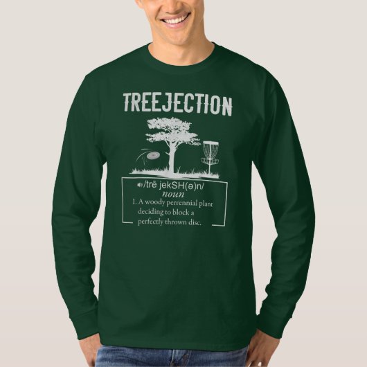 Treejection Disc Golf Funny Frisbee Vintage T-Shirt (Vorderseite)