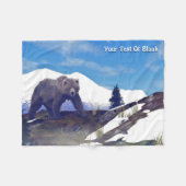 Treeline Grizzly Fleecedecke (Vorderseite (Horizontal))