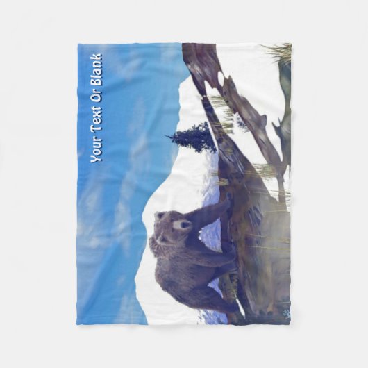 Treeline Grizzly Fleecedecke (Vorderseite)