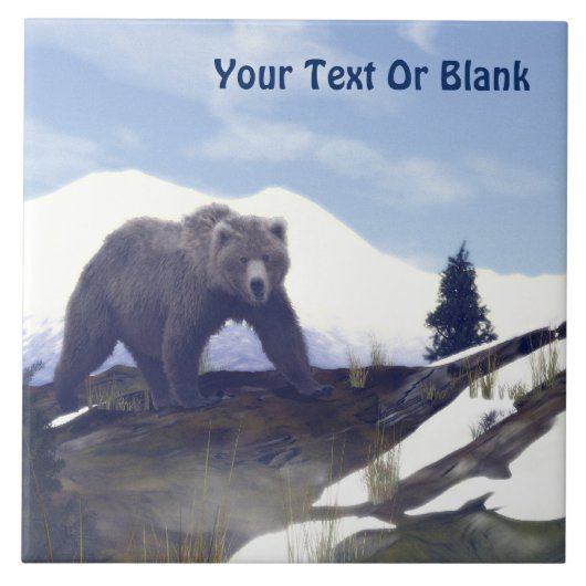 Treeline Grizzly Fliese (Vorderseite)