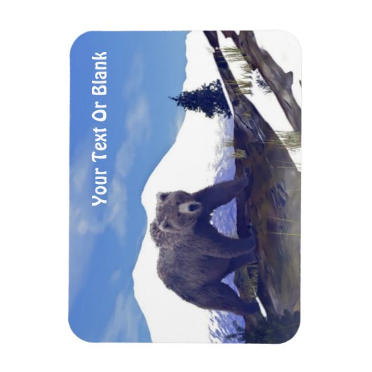 Treeline Grizzly Magnet (Vertikal)