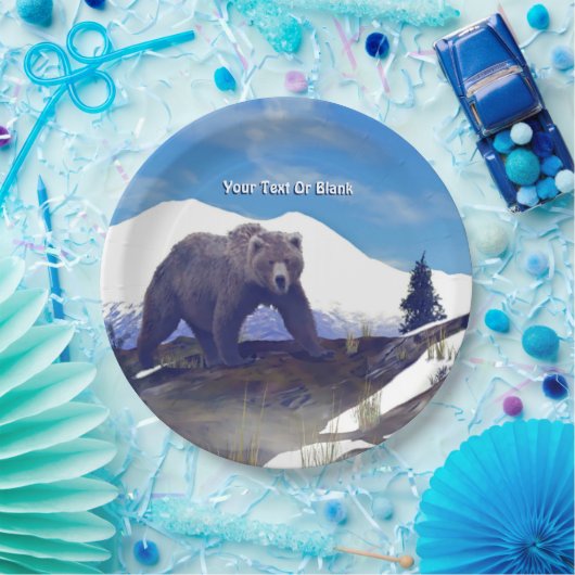 Treeline Grizzly Pappteller (Party)