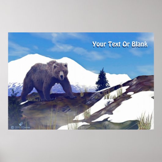 Treeline Grizzly Poster (Vorne)