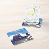 Treeline Grizzly Rechteckiger Pappuntersetzer (Vor Ort)