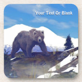 Treeline Grizzly Untersetzer (Vorderseite)