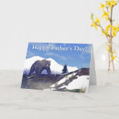 Treeline Grizzly Vatertag Karte (Gelbe Blume)