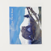 Treeline Grizzly Wandteppich (Vorderseite)