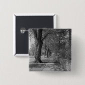 Treelined Straße mit Bürgersteig Button (Vorne & Hinten)