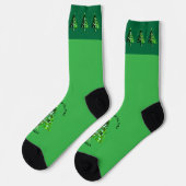 Treemazing Stockbridge 2024 Crew Socks - GREEN Socken (Linkes Detail)