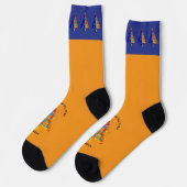 Treemazing Stockbridge 2024 Memorial Socks ORANGE Socken (Linkes Detail)