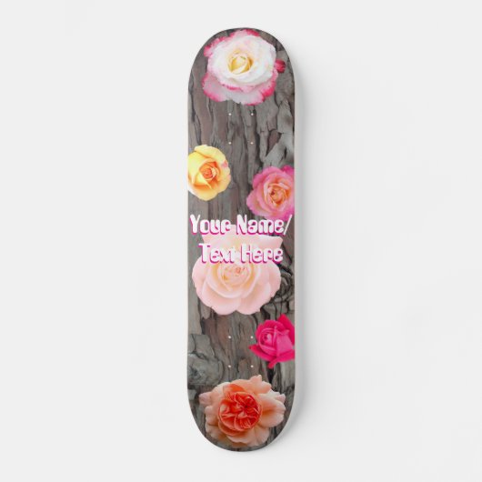 Trees and Roses Skateboard (Vorderseite)