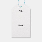 Trees and Snowflakes Geschenkanhänger (Rückseite)