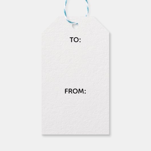 Trees and Snowflakes Geschenkanhänger (Rückseite)