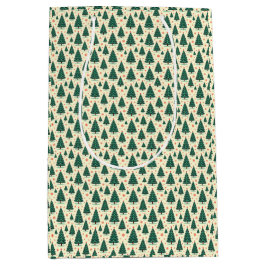 Trees and Snowflakes Mittlere Geschenktüte