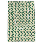 Trees and Snowflakes Mittlere Geschenktüte (Rückseite)