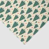 Trees and Snowflakes Seidenpapier (Detail)