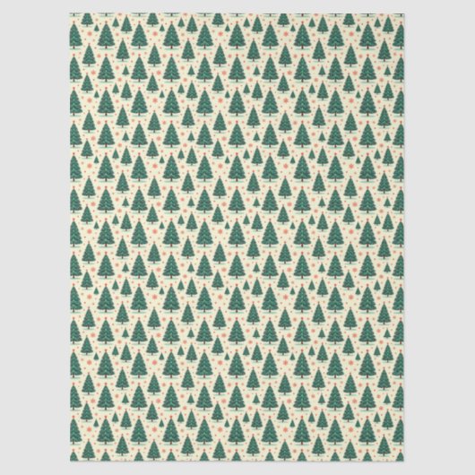 Trees and Snowflakes Seidenpapier (Vorderseite)