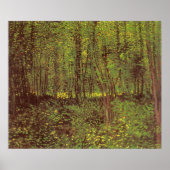 Trees and Undergrowth by Vincent van Gogh Poster (Vorne)