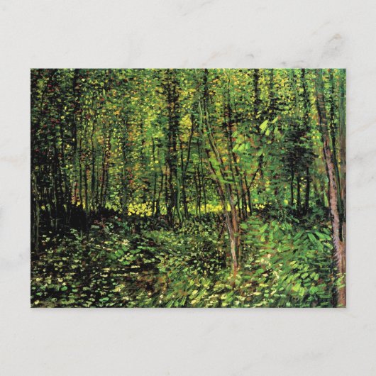 Trees and Undergrowth by Vincent van Gogh Postkarte (Vorderseite)