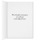 Trees Aspen Black and White Sympathy Card (Innen (Rechts))