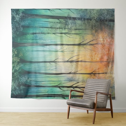 trees backdrop wandteppich (Beispiel (Horizontal))