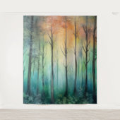 trees backdrop wandteppich (Vorderseite)