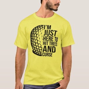 Trees & Curse - Golf Spaß T-Shirt