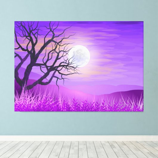 TREES DREAMLANDSCAPE STRETCHED LEINWAND ART DRUCKE (Insitu (Holzboden))