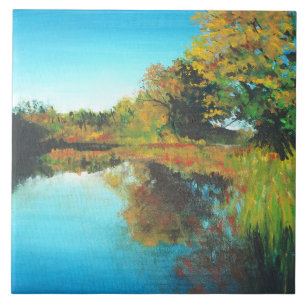 Trees Fall Landscape Frische Keramik Fliese