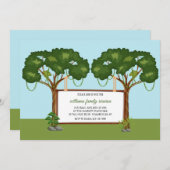 Trees Family Wiedersehen Einladung (Vorne/Hinten)