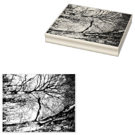 Trees Foto Rubber Briefmarke Gummistempel