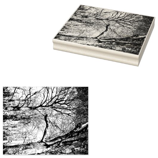 Trees Foto Rubber Briefmarke Gummistempel (Stempel)