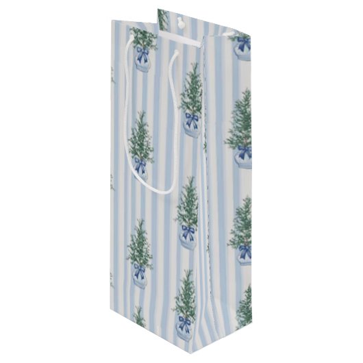 trees geschenktüte für weinflaschen (Vorderseite Schrägansicht)