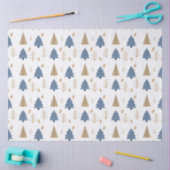 Trees in Blue and Gold Seidenpapier (Basteln)