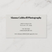 Trees in the Mist Photographer Artist Visitenkarte (Rückseite)